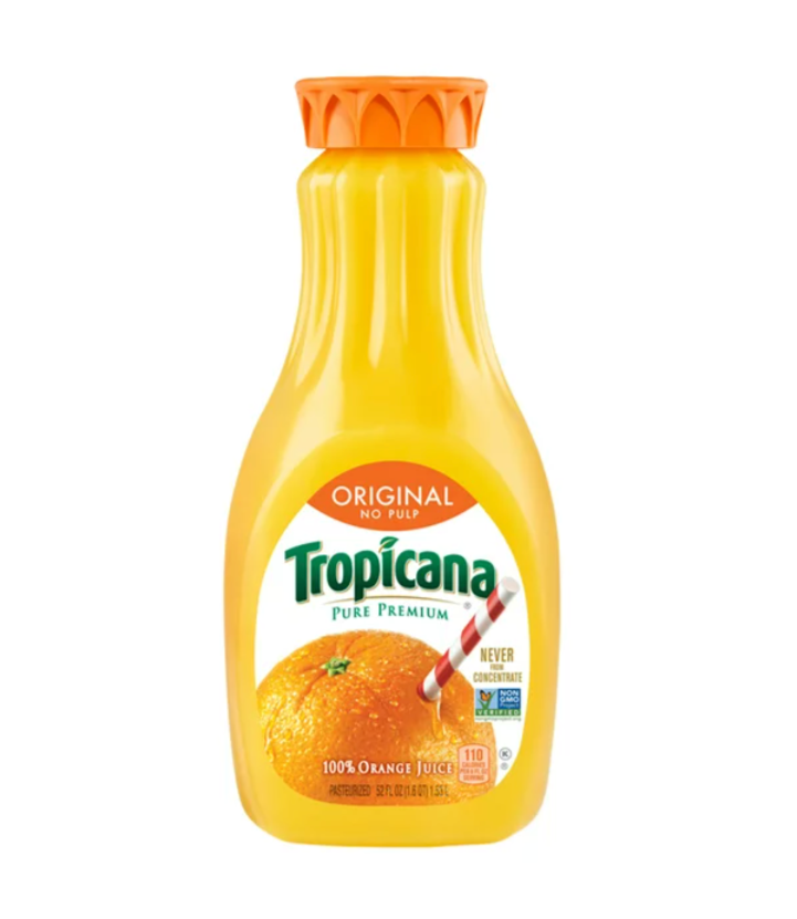 Tropicana Pure Premium Orange Juice | Original No Pulp, 52 oz bottle