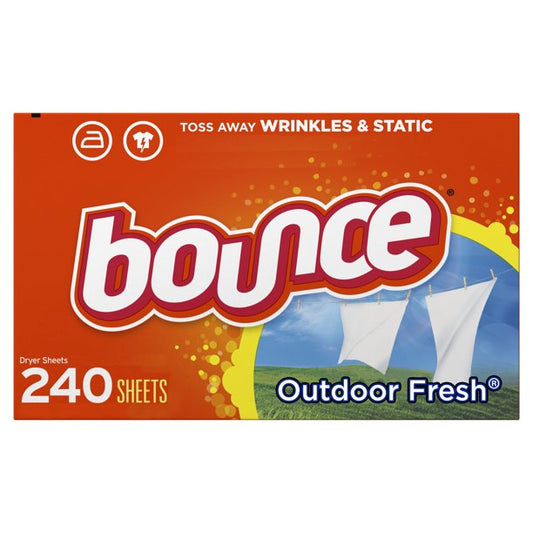 Bounce Fabric Softener Sheets | Outdoor Fresh, 240 Count