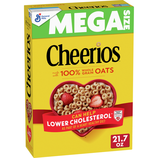 Cheerios, Breakfast Cereal with Whole Grain Oats, Gluten Free, 21.7 oz