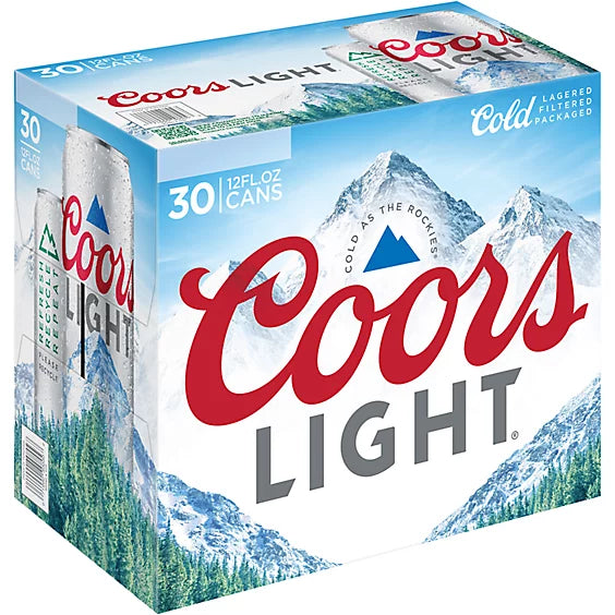 Coors Light 30 12floz Cans