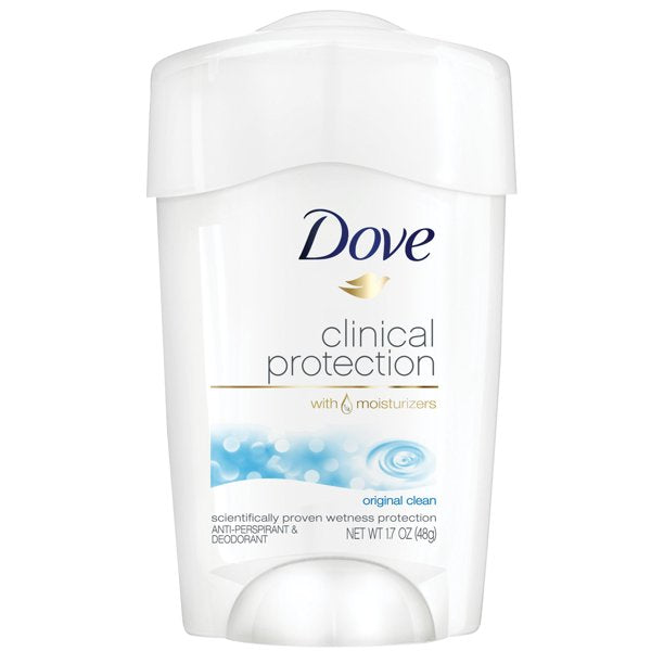 Dove Clinical Protection Original Clean Antiperspirant & Deodorant Stick, 1.7 oz