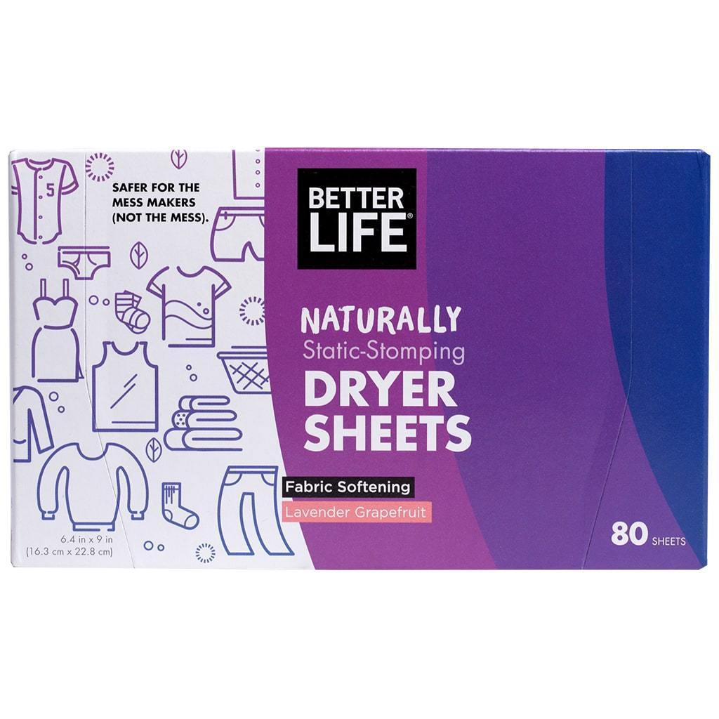 Better Life Dryer Sheet | Lavender Grapefruit 80 Count