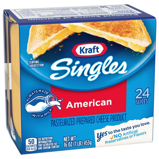 Kraft Singles American Cheese Slices | 24 Count