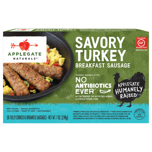 Applegate | Natural Savory Turkey Breakfast Sausage