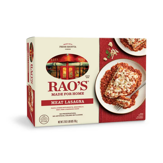 Rao's Made for Home Meat Lasagna & Sauce | Family Size Frozen Dinner, 27oz