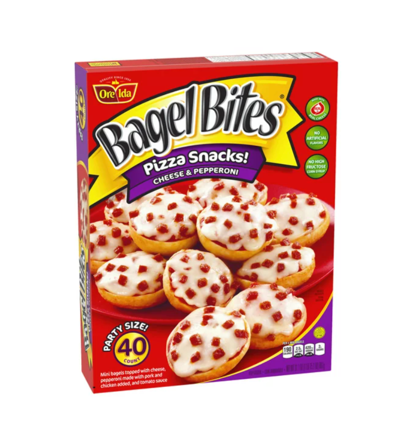 Bagel Bites Mini Pizza Bagels | Cheese & Pepperoni, 40 count