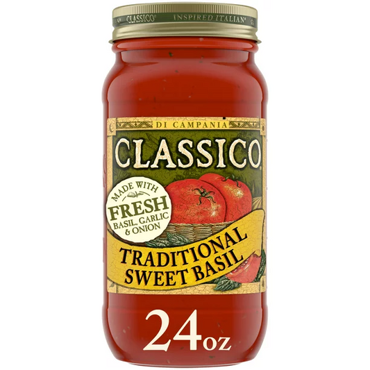 Classico Traditional Sweet Basil Spaghetti Sauce | 24oz