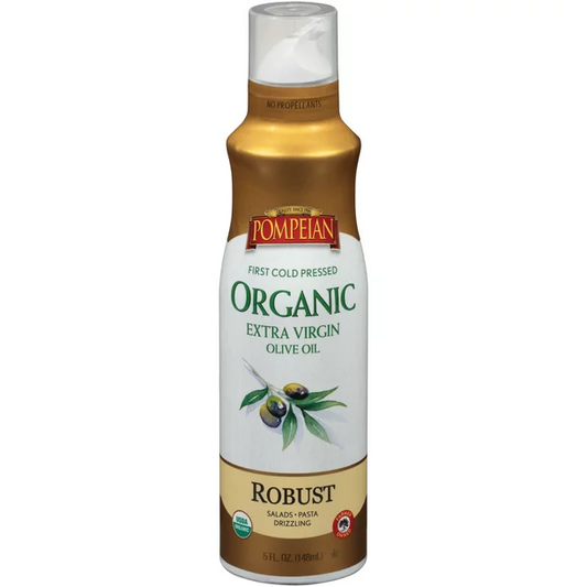 Pompeian Organic Robust Extra Virgin Olive Oil Cooking Spray | 5fl oz