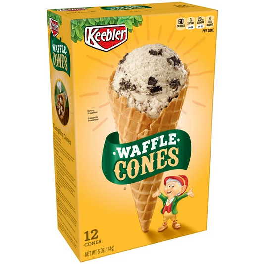 Keebler Ice Cream Sundae Waffle Cones | 12 ct, 5oz