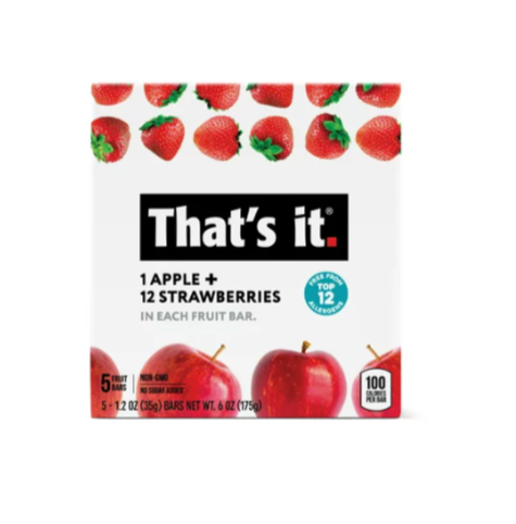That's It Strawberry Fruit Bar | 5 Count