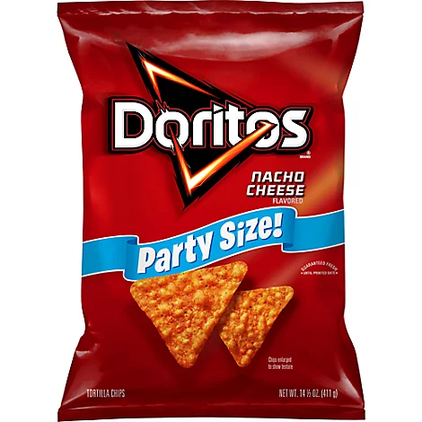 Doritos Nacho Cheese Flavored Tortilla Chips | Party Size