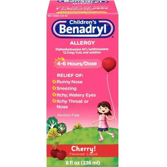 Children’s Benadryl Allergy Liquid Cherry
