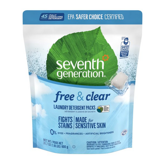 Seventh Generation Laundry Detergent Packs | 45 Count
