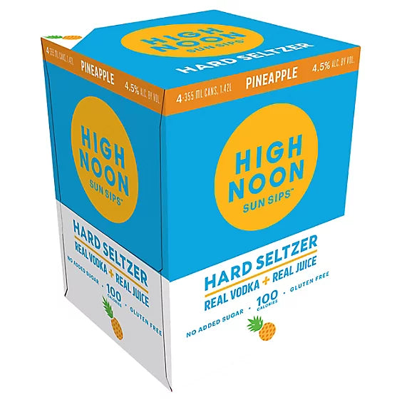 High Noon Pineapple Hard Seltzer 4 Pack