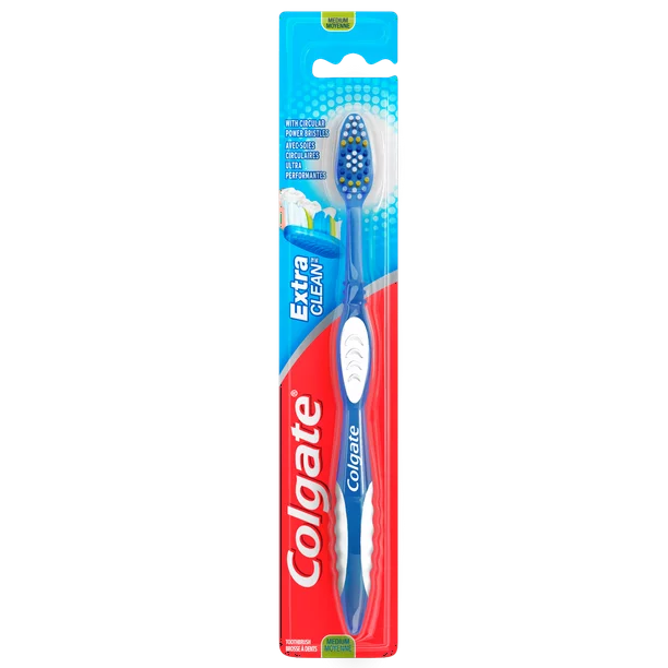 Colgate Extra Clean Flexible Grip Toothbrush | Medium, 1ct