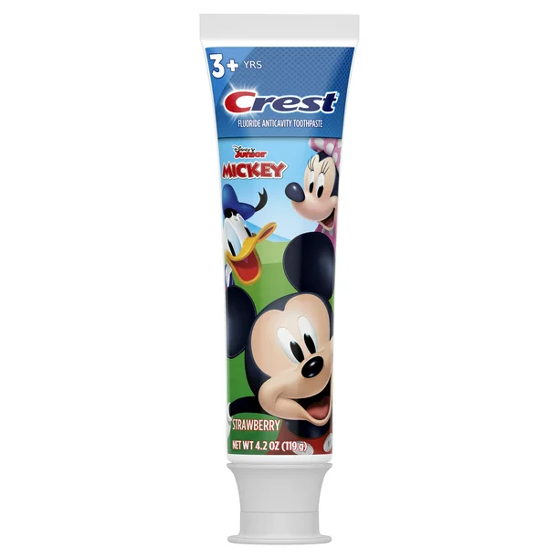 Crest Kids Disney Junior Mickey Mouse Toothpaste | Strawberry, 4.2oz