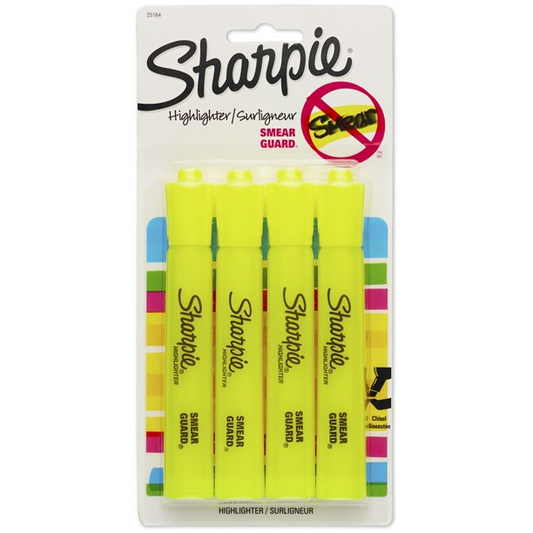 Sharpie Tank Style Highlighers | Fluorescent Yellow
