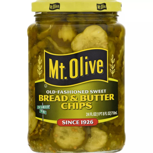 Mt. Olive Old-Fashioned Sweet Bread & Butter Pickle Chips - 24oz