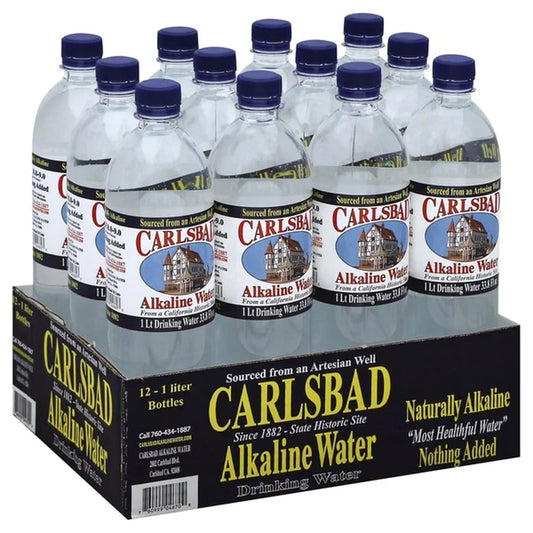 Carlsbad Alkaline Water, Alkaline - 12 Each