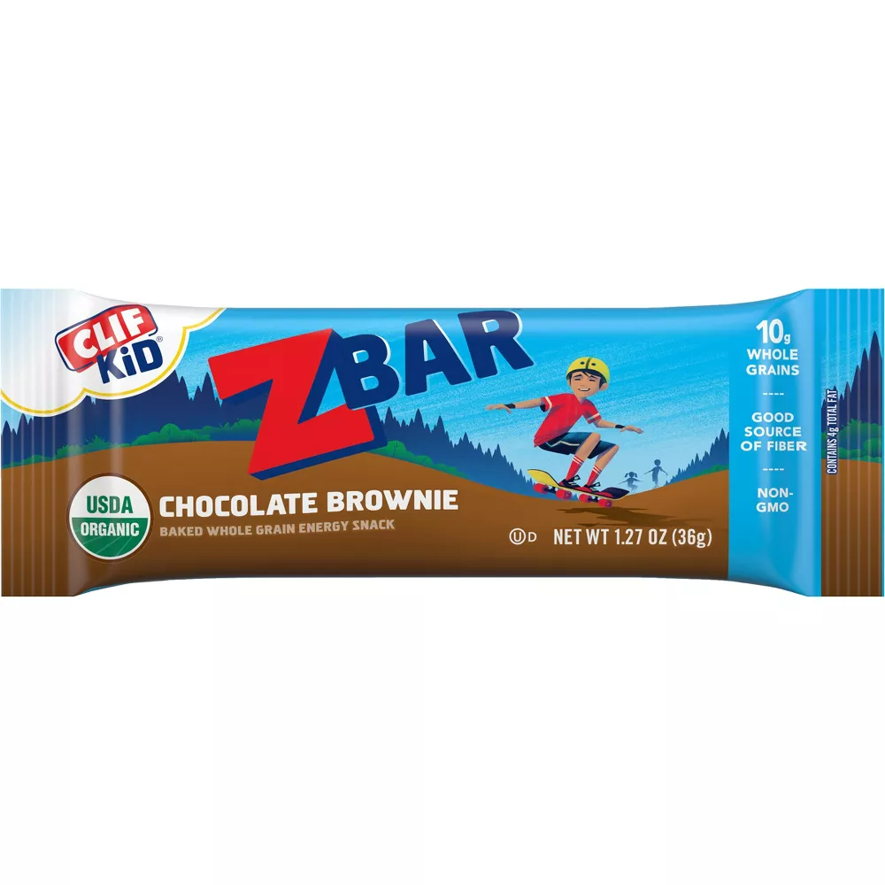 CLIF Kid ZBAR Organic Chocolate Brownie Snack Bars