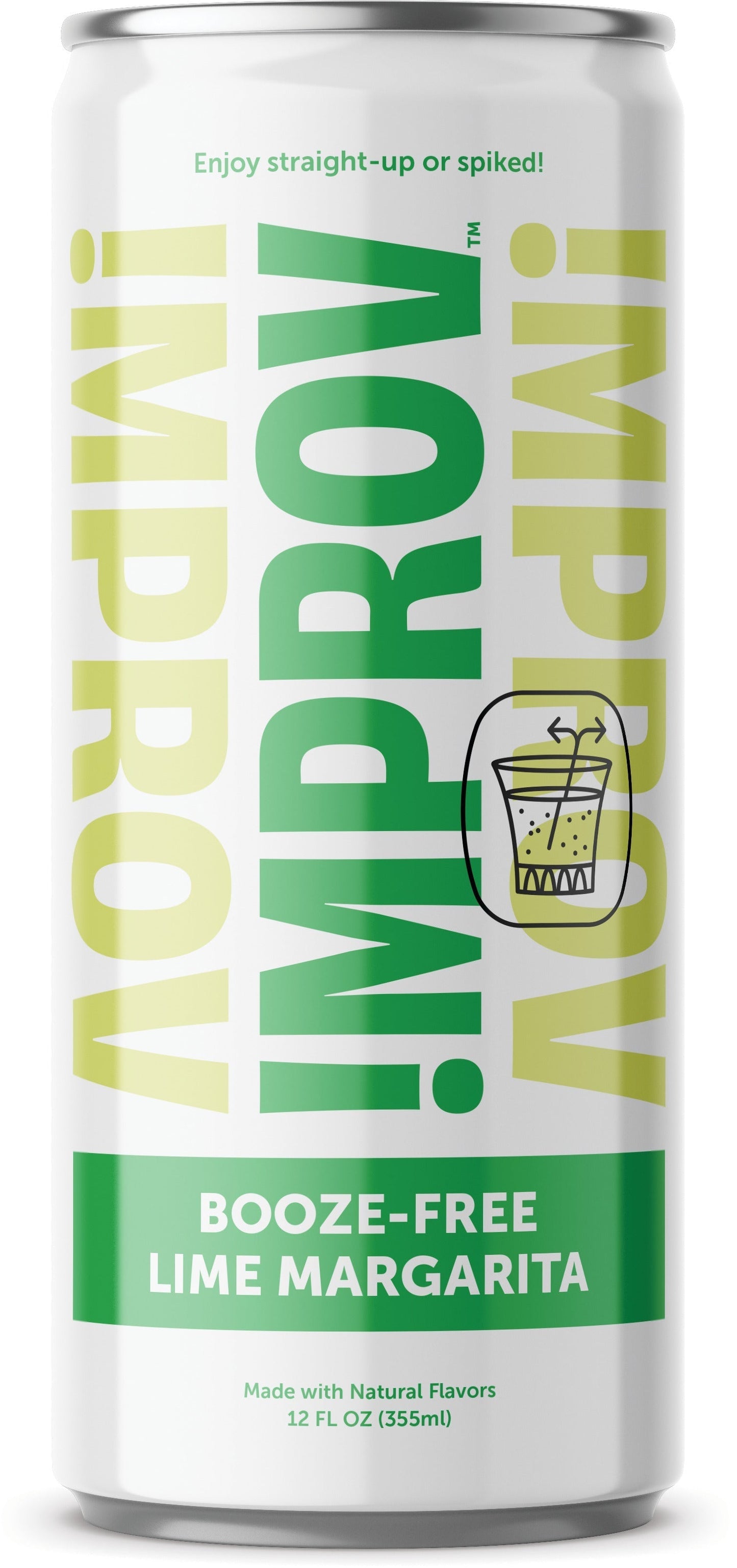!MPROV Booze-Free Lime Margarita, 4 pack