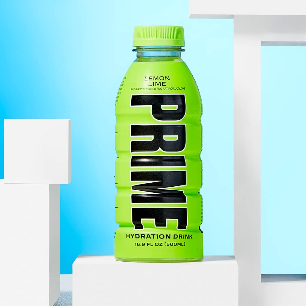 Prime Hydration Drink Sports Beverage "LEMON LIME," (Pack of 12)