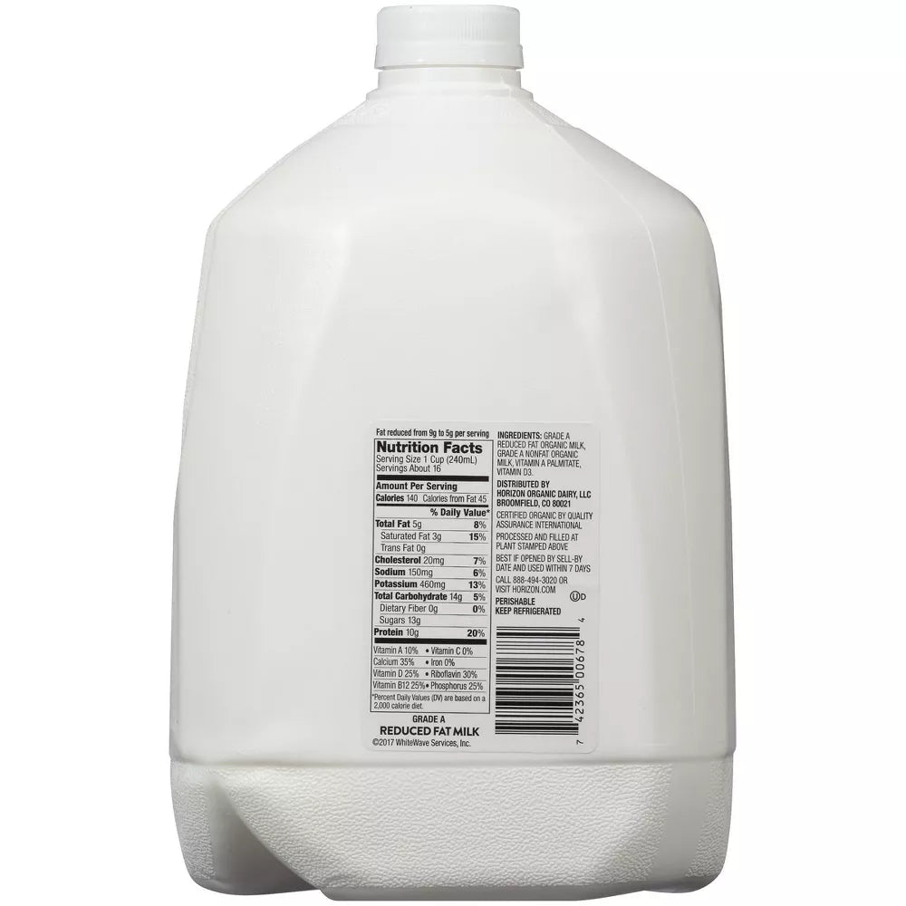 Horizon Organic 2% Reduced Fat High Vitamin D Milk - 1gal